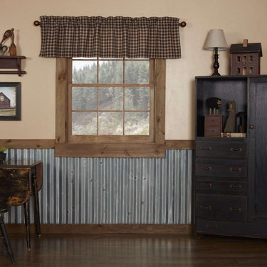 Bingham Star Valance Curtain Plaid 16x72 - The Fox Decor